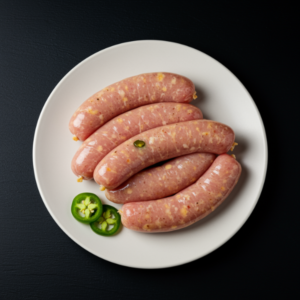 Chicken Sausages – Jalapeño & Cheese – 250g