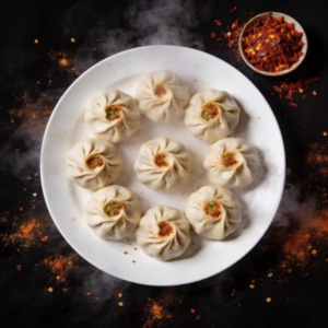 Spicy Smoked Veg Momo – 175g (8 pcs)